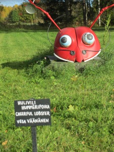 Cheerful Lobster in the sculpture garden