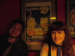 With Joao at Zetor, my favourite rockabilly bar in Helsinki
